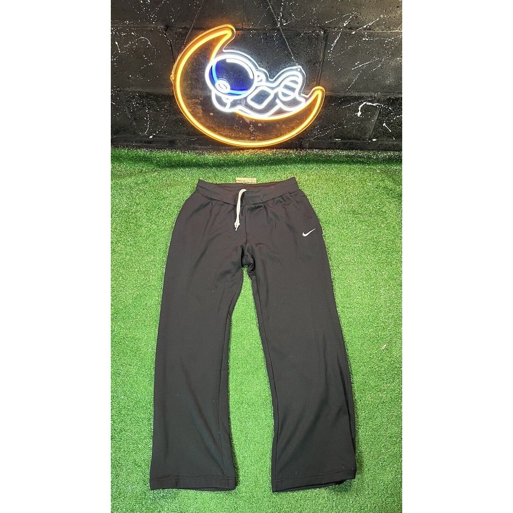 Vintage Nike Y2K Drifit Black Jersey Type Pants Joggers Womens Size Medium